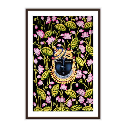 Shrinathji Mukh Pichwai Painting | Shreenathji (Shrinath Ji) Indian Art