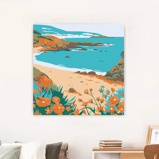 Coastal Serenity - Paint by Numbers Pocket