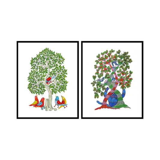 Set of 2 - Gond Art II