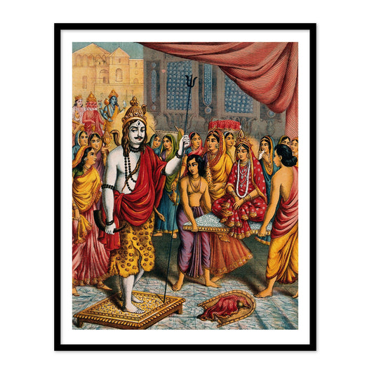 Shiva Parvati Vivah by Raja Ravi Varma Wall Art