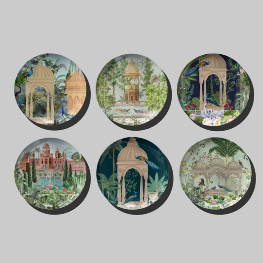 Indian Royal Garden Heritage Wall Decor Plates | The Atrang