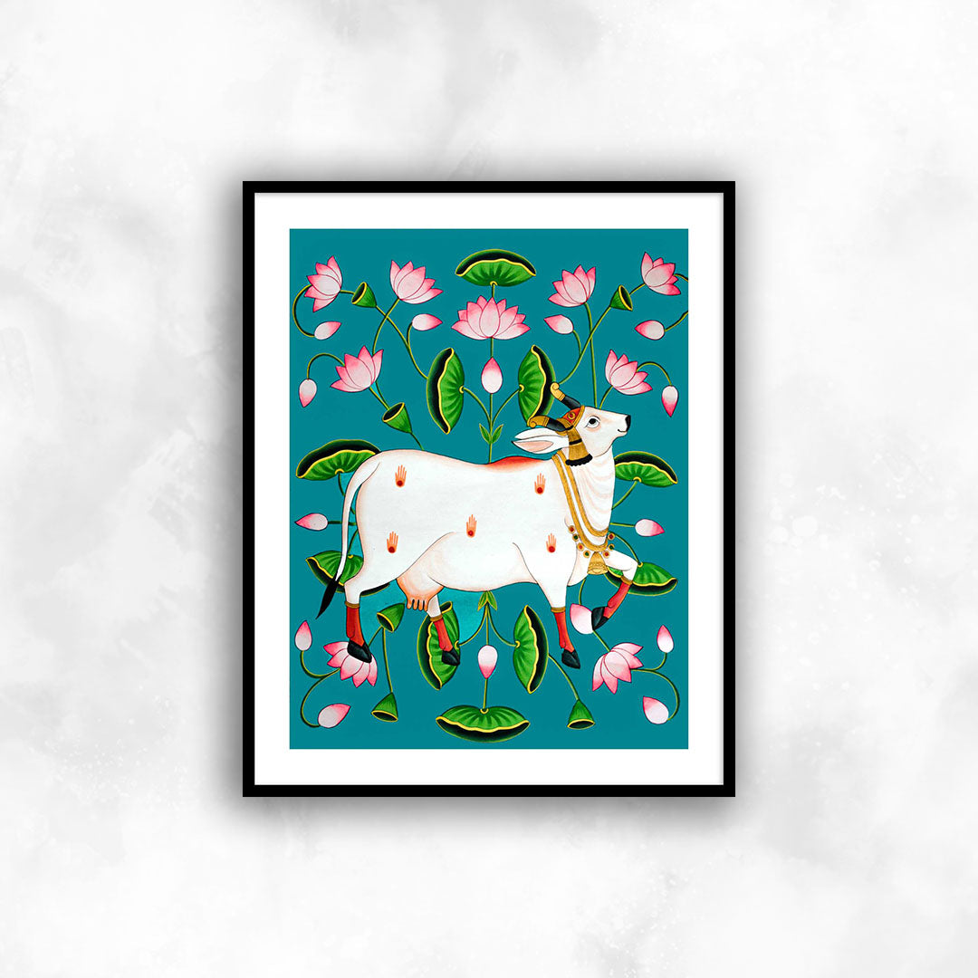 Pichwai Cow Painting | ContemporaryPichwai Painting | Wall Art for Home decor