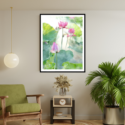 Lotus Flower Vastu Painting for Wall Decor