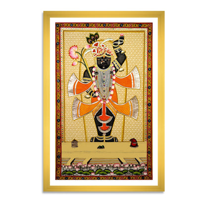 Krishna Shrinathji Pichwai Painting | Buy Pichwai Online Framed Wall Art