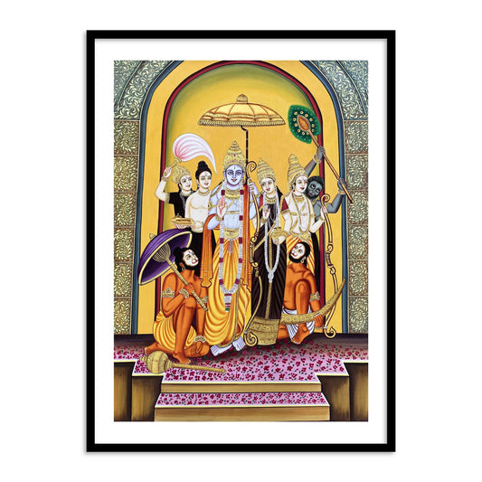 Ram Rajya | Lord Rama Wall Art Painting Print for Home Decor. buy Online Shrii ram Bhagwan Painting