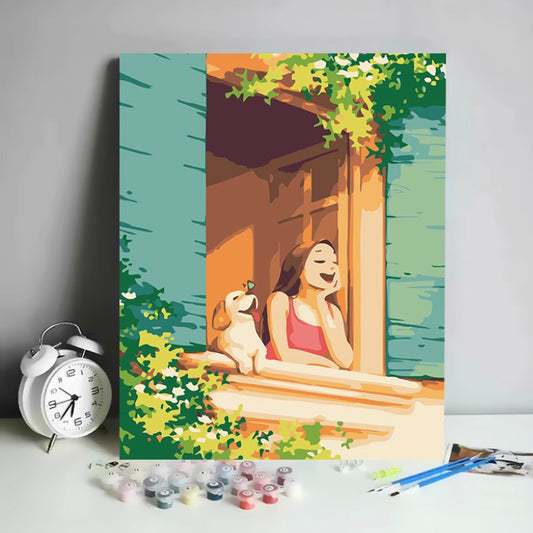 Khidki Tales: A Window to Happiness – Paint by Numbers Kit