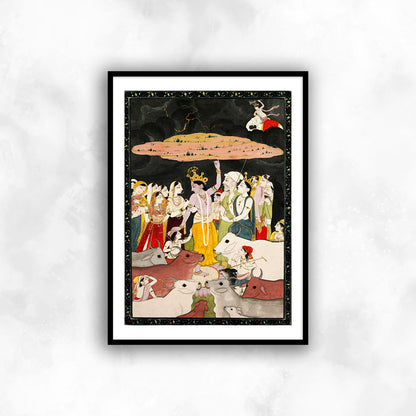 Lord Krishna | Krishna ji Indian Art for Home Wall Art