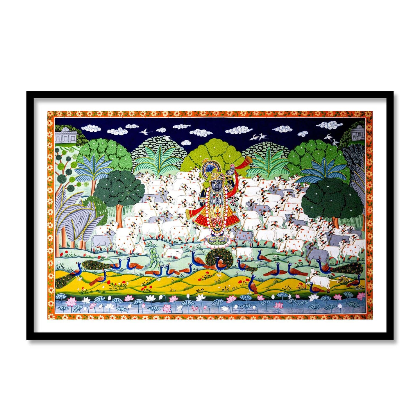 Gopashtami painting for Home Decor