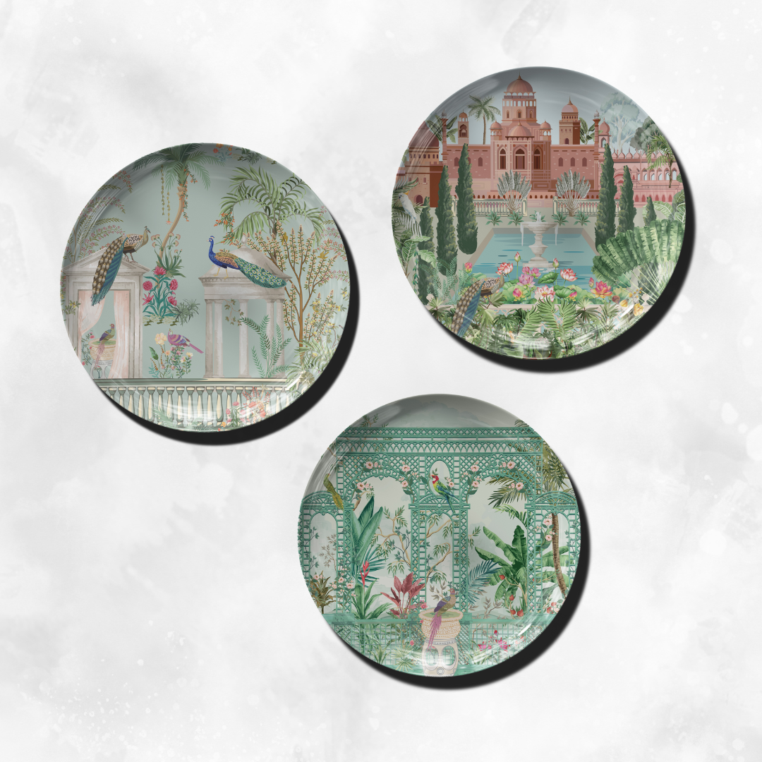 Regal Garden Elegance Wall Decor Plate by The Atrang (Set of 3)