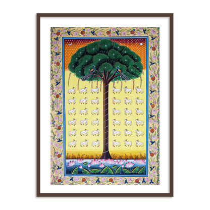 Buy Online Pichwai Tree of Life Pichwai Painting | Phad Indian Art for Home Wall Decor