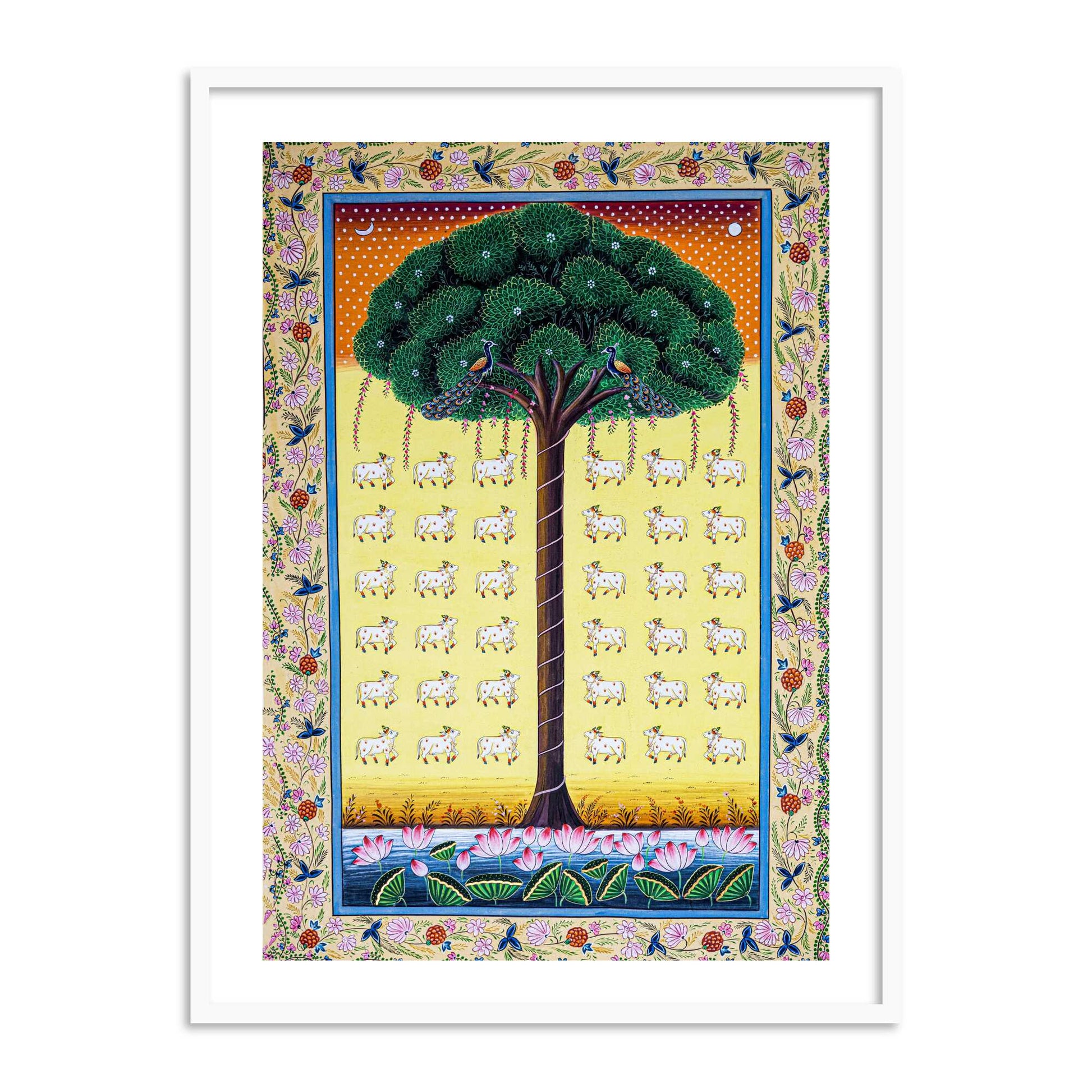 Buy Online Pichwai Tree of Life Pichwai Painting | Phad Indian Art for Wall Decor