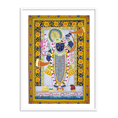 Sjrikrishna Pichwai Golden Painting for Home Decor