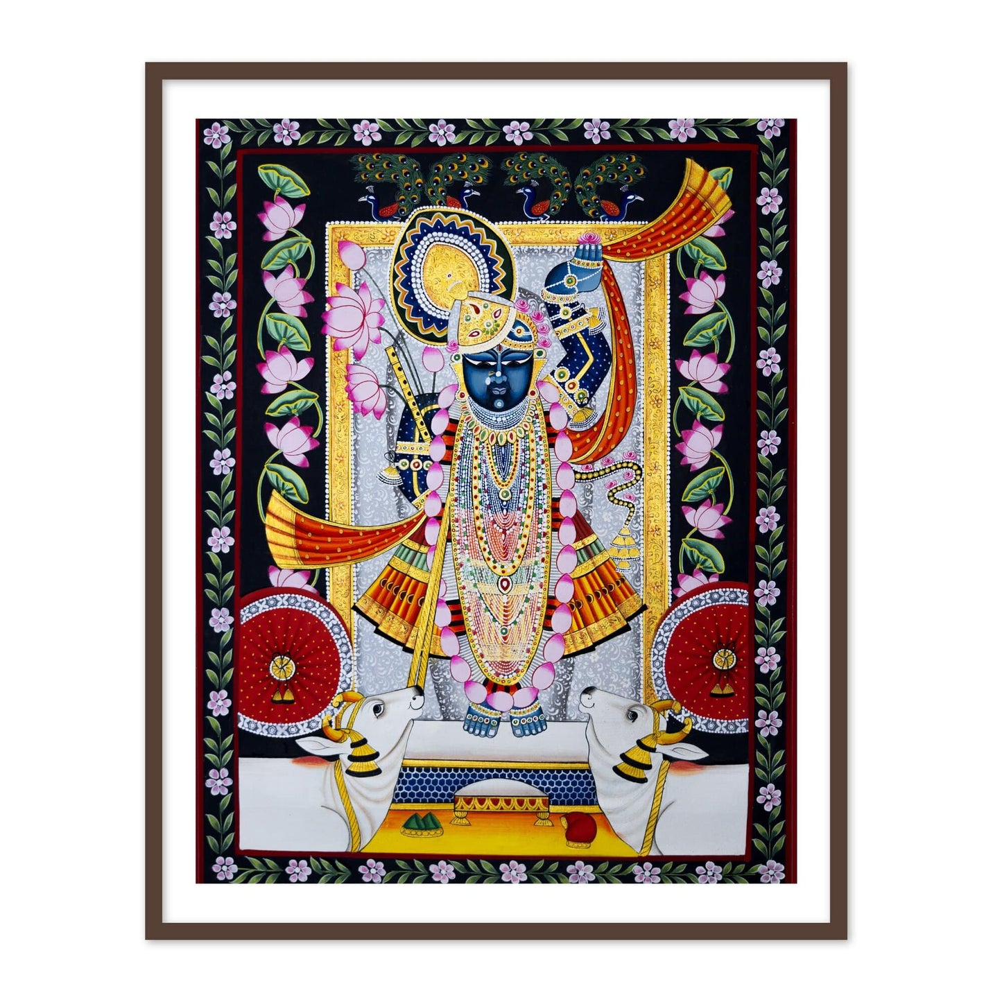 Shreenathji pichwai painting of shri krishna wall home decor