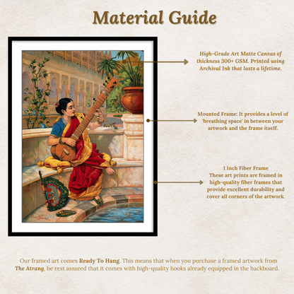 Material Guide for Kadambari Painting by Raha Ravi Varma