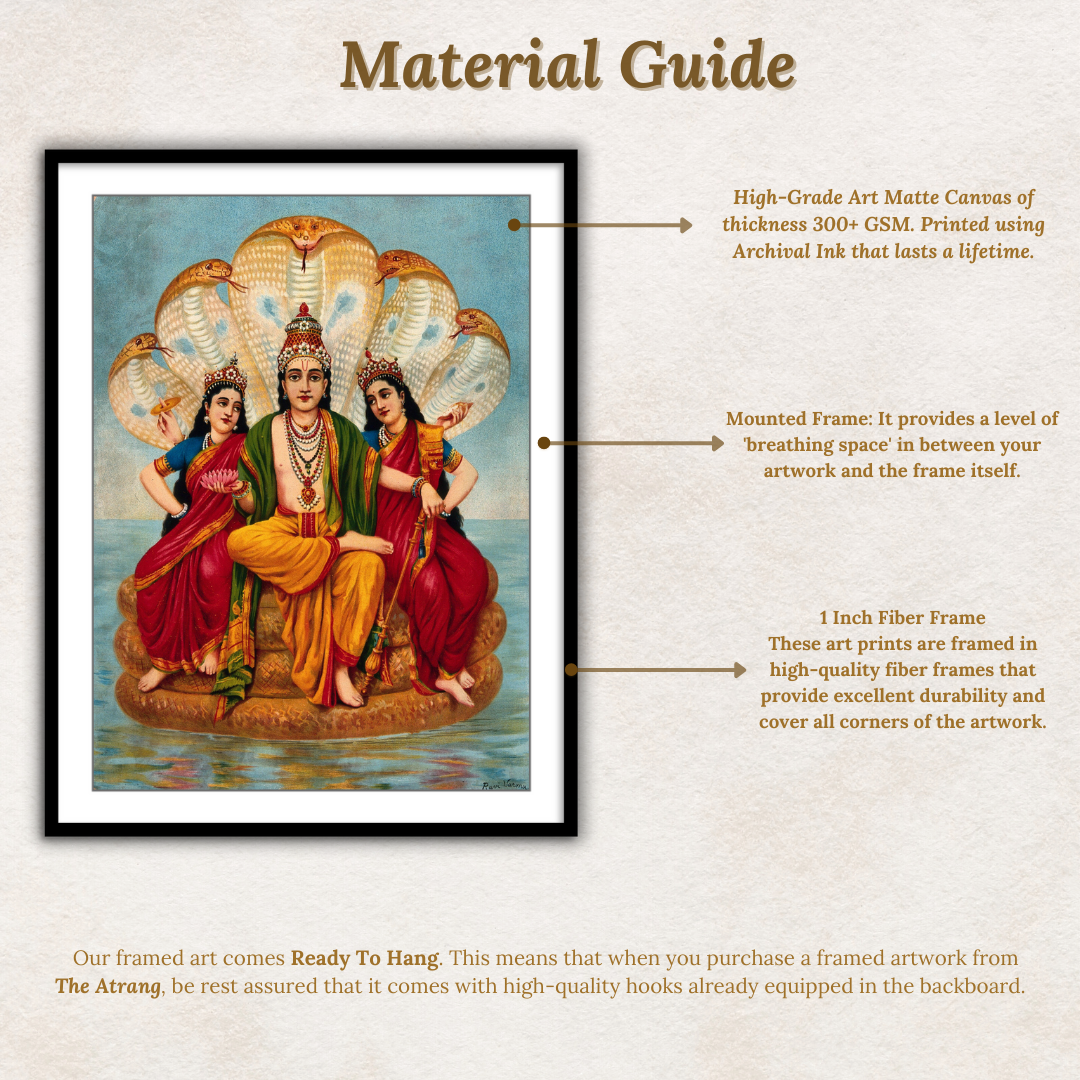 material frame guide for vishnu painting online india