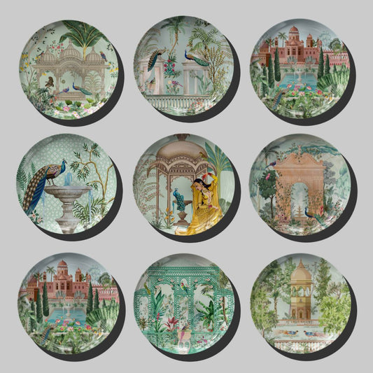 Indian Ceramic Decorative Wall Plates for Gifts