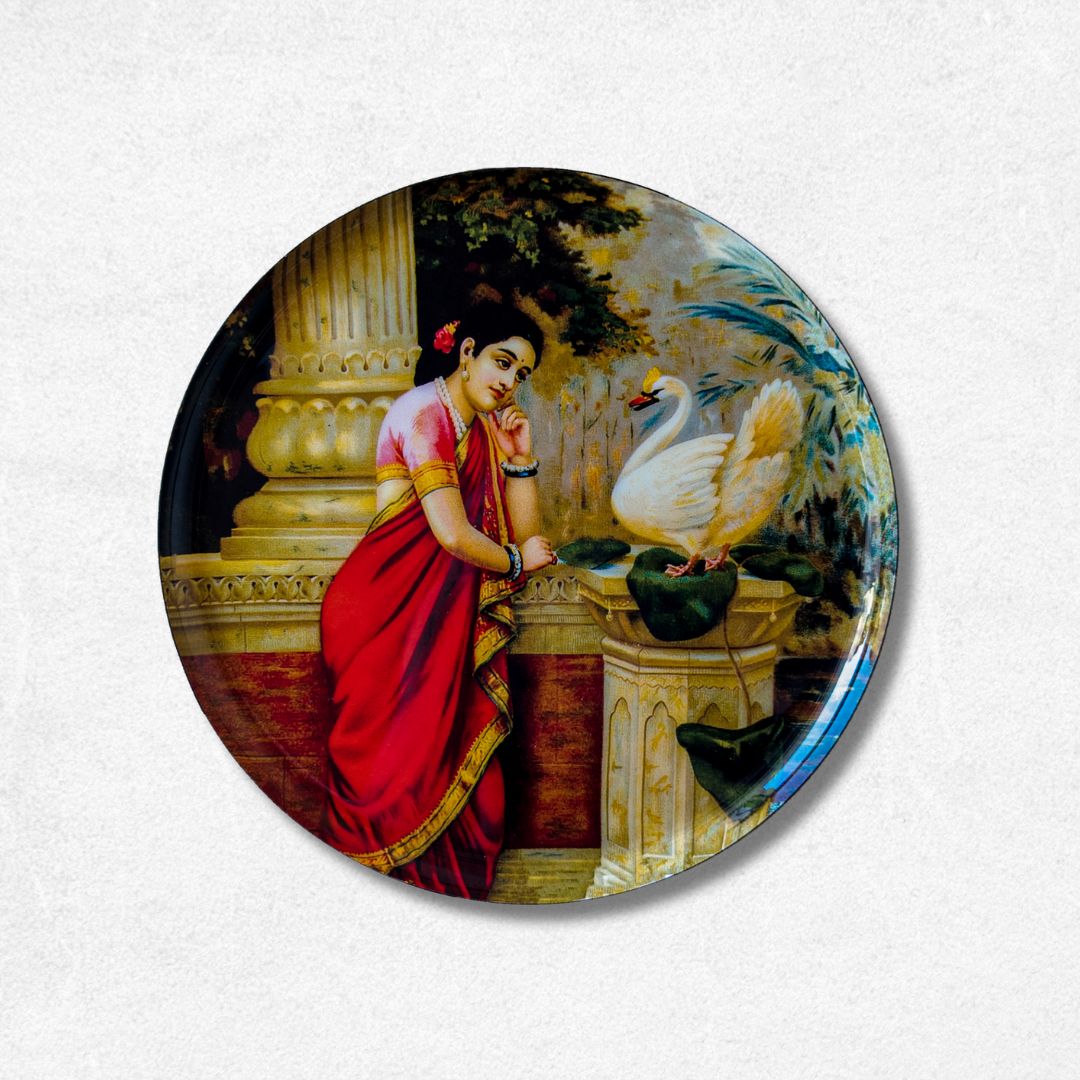 Mythology & Royalty – Raja Ravi Varma Premium Steel Wall Plates