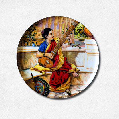 Women by Raja Ravi Varma  | Premium Steel Wall Plates