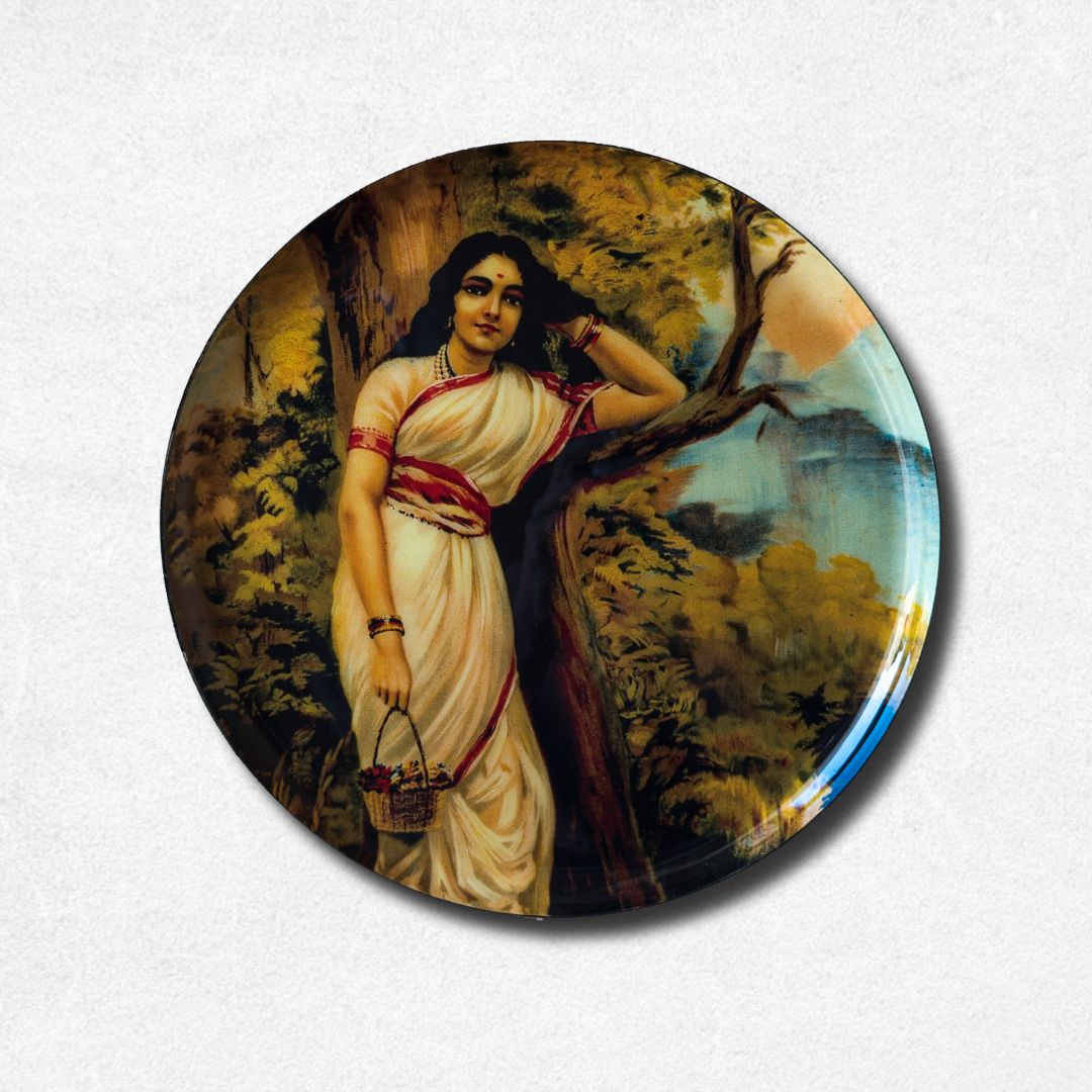 Mythology & Royalty – Raja Ravi Varma Premium Steel Wall Plates