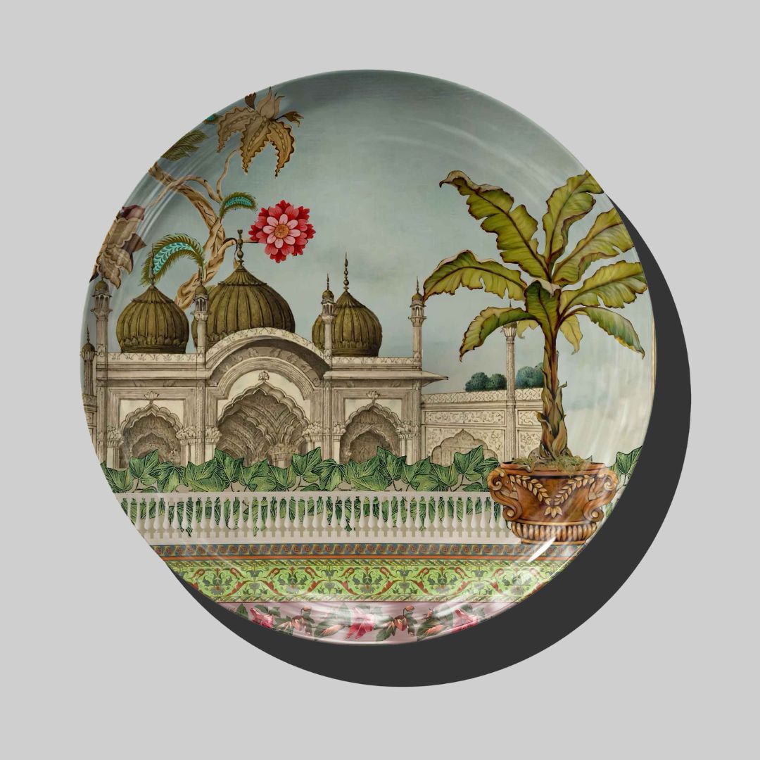 Royal Garden Vista Wall Decor Plate for Home Decor 