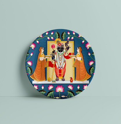 Beautiful Shreenathji Wall Decor Plate for Every Indian Homes