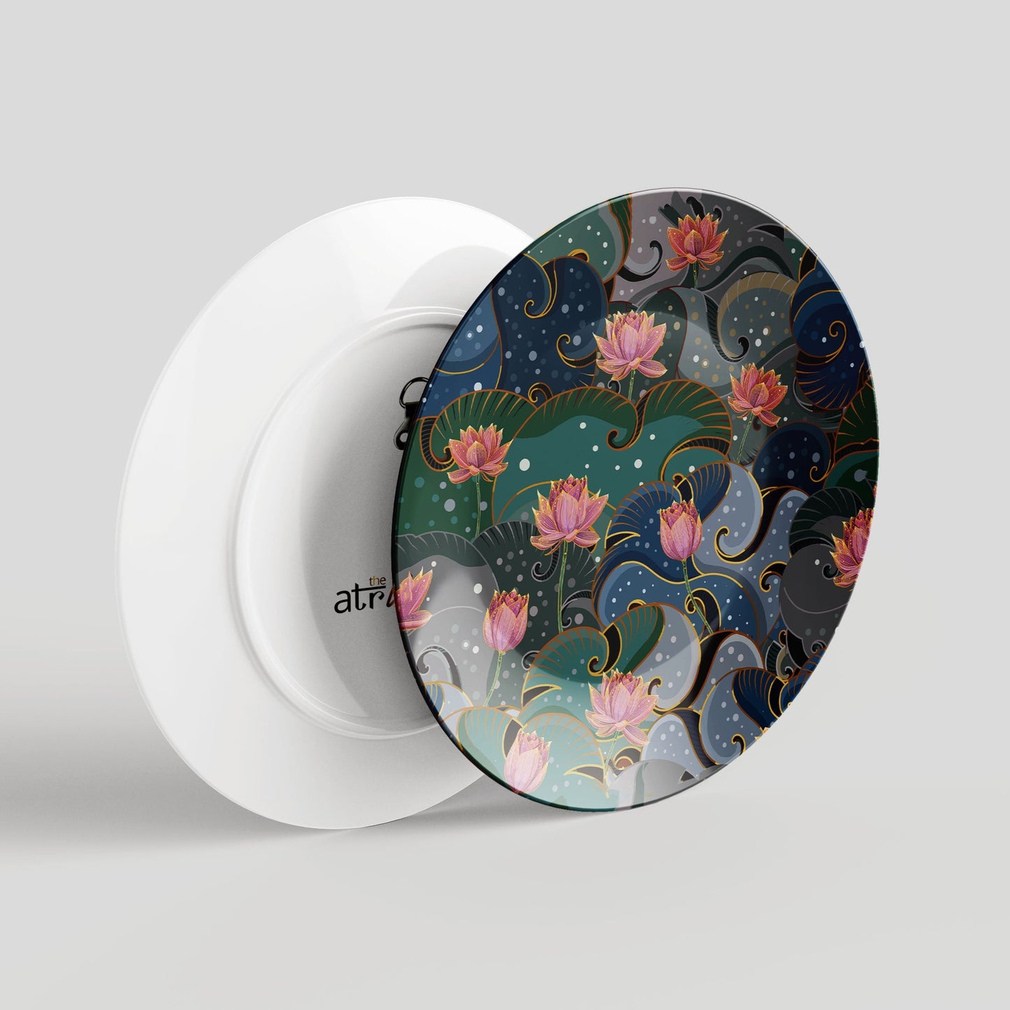 Beautiful Pichwai Lotus Talai Wall Decor Plate for Home Decor