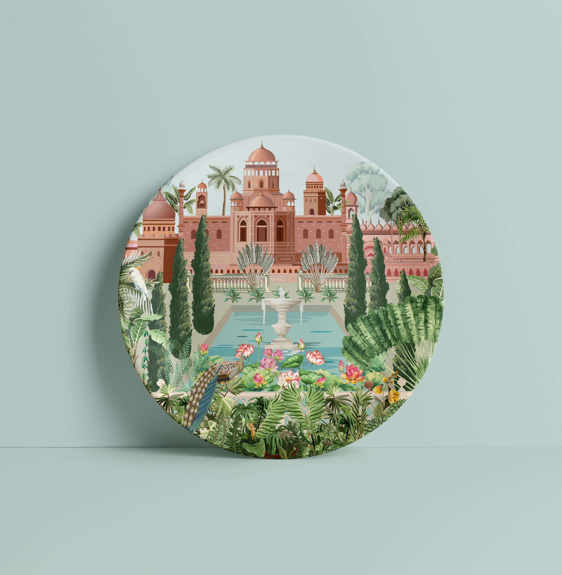 Beautiful Indian Heritage Ceramic Wall Decor Plate for Home Decor