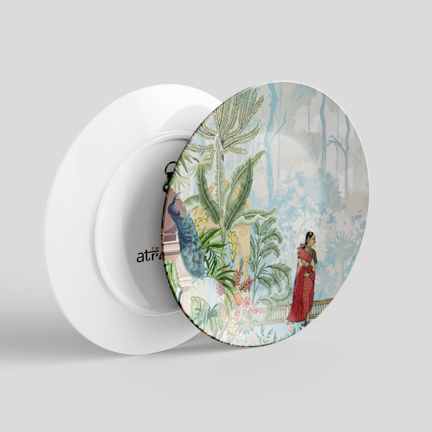 Enchanted Garden Scene Wall Decor Plate for Home Decor India