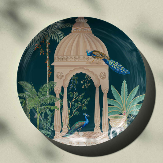 Peacock's Serenade Wall Decor Plate for Home Decor