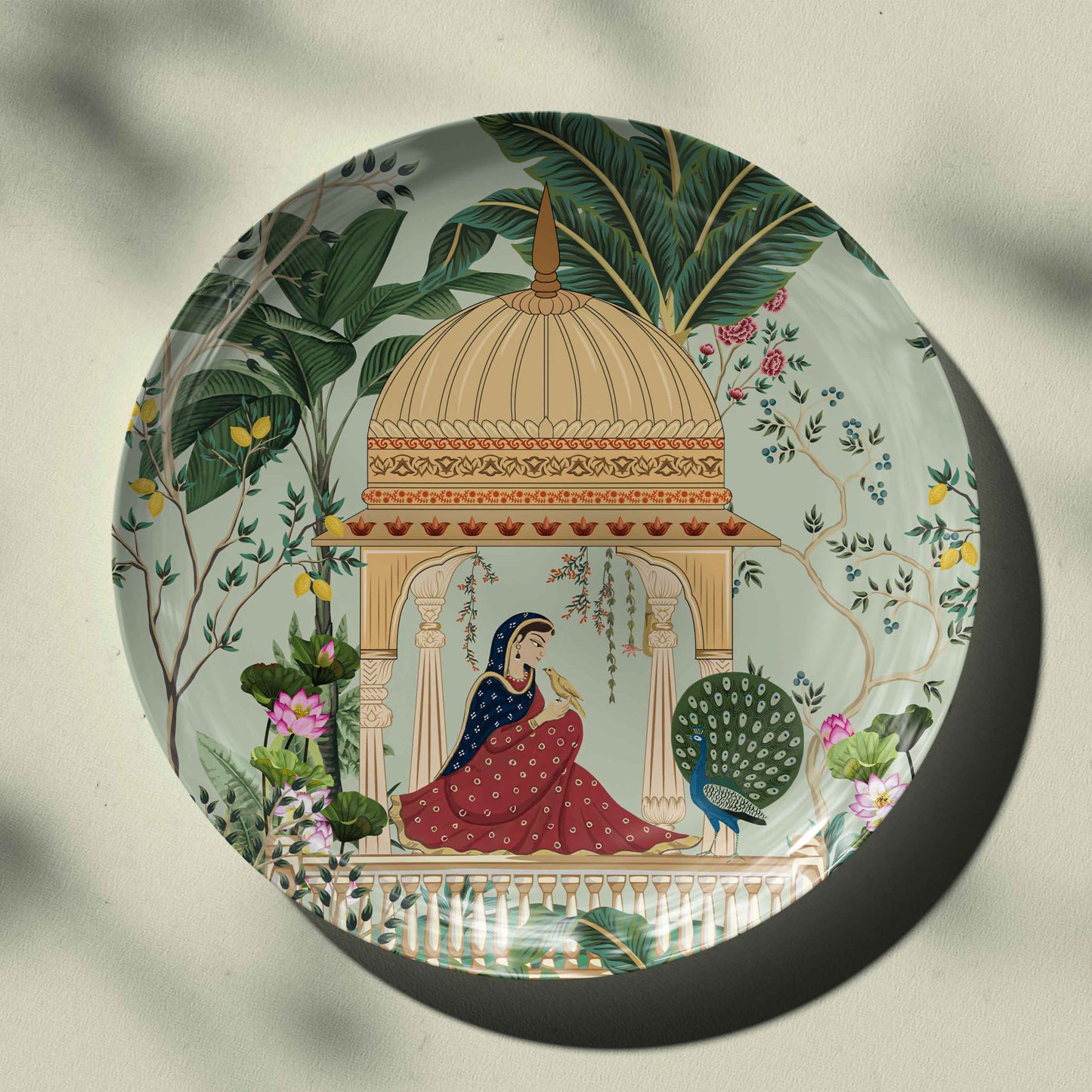 The Mughal Queen Wall Decor plate for Indian Home