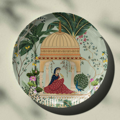 The Mughal Queen Wall Decor plate for Indian Home