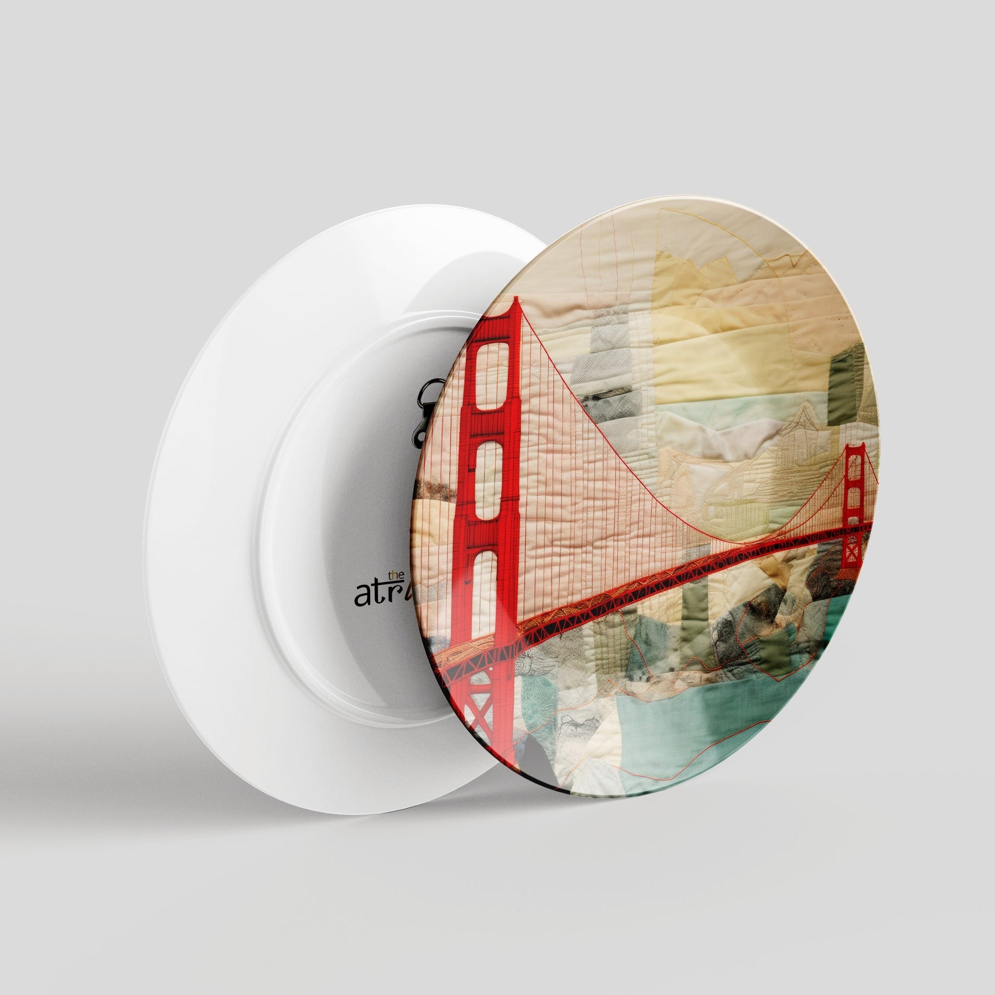 Golden Gate Bridge (USA) Ceramic Travel Wall Plate for Home Decor