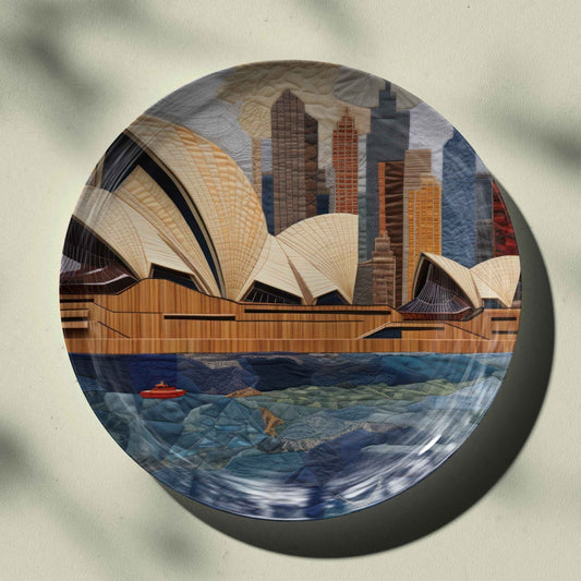 Sydney Opera House Ceramic Travel Wall Plate for Home Decor