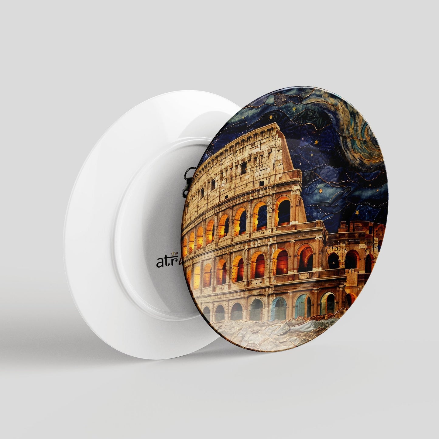 Ancient Roman Colosseum Ceramic Travel Wall Plate for Home Decor