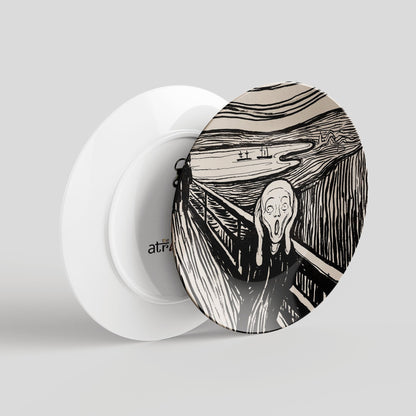 The Scream by Edvard Munch Ceramic Wall Plate for Home Decor