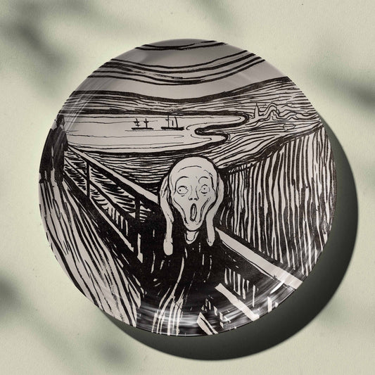 The Scream by Edvard Munch Ceramic Wall Plate for Home Decor