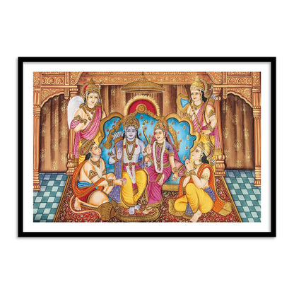 Shri Ram Darbar Painting for Home Decor | Ayodhya Ram Lalla