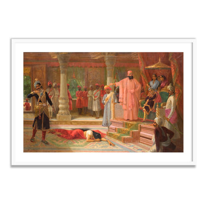 Humiliation of Draupadi by Raja Ravi Varma Wall Home Decor Painting