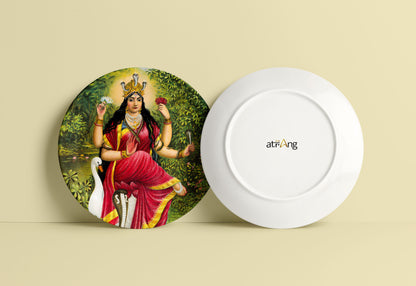 Manasa Devi by Ravi Varma Ceramic Plate for Home Decor