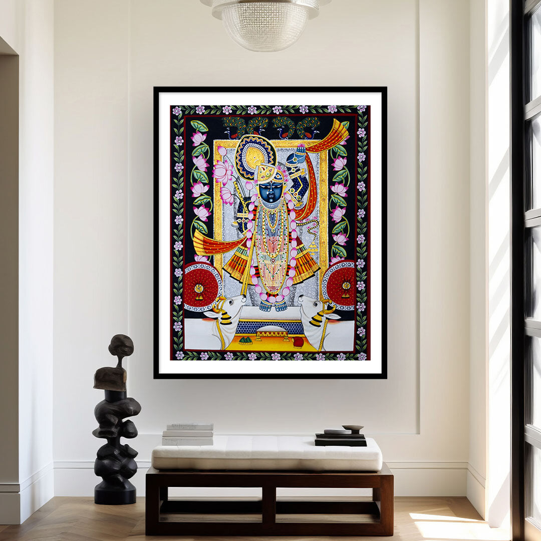 Shrinathji Pichwai Painting | Indian Art for Wall Decor