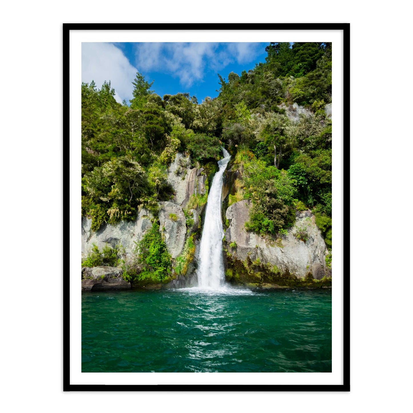 Beautiful Waterfall Scenery with Sky Vastu Painting for Wall Decor