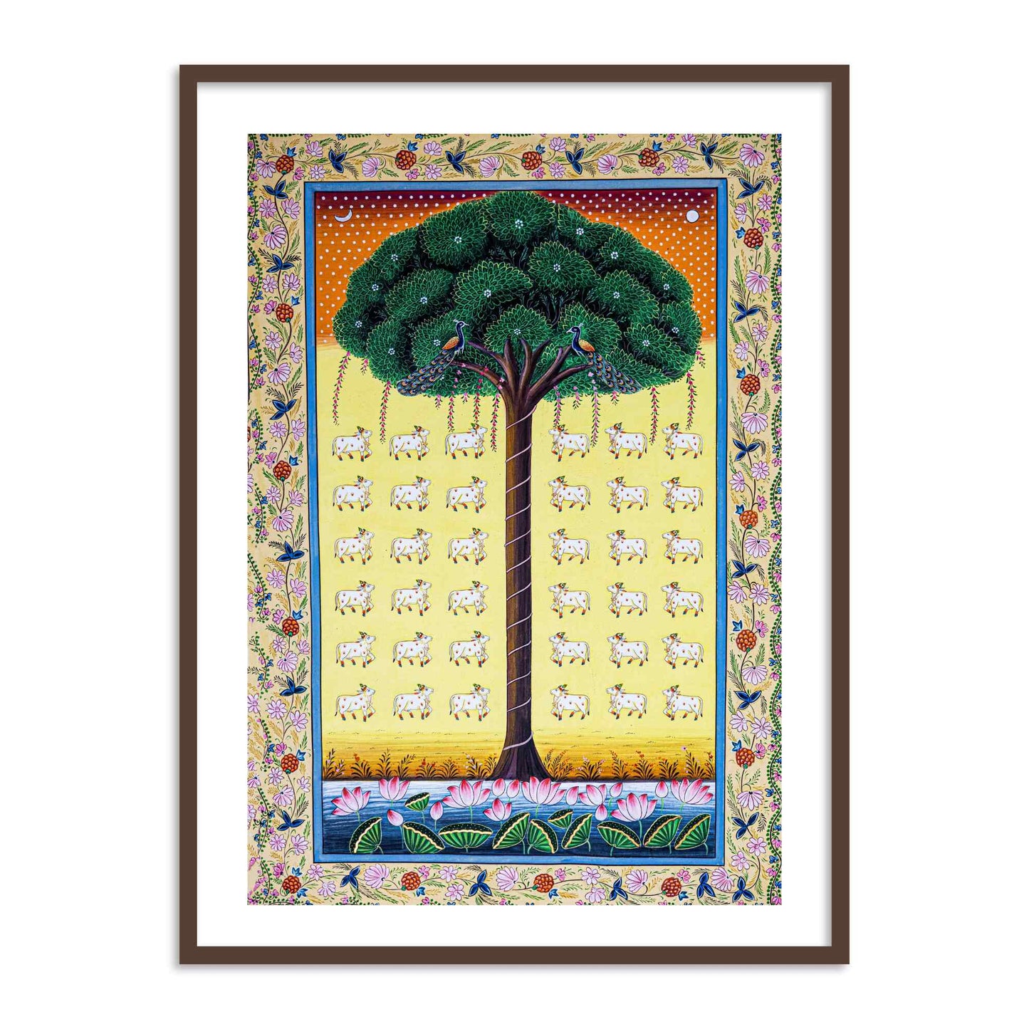 Tree of Life Pichwai Vastu Painting for Wall Decor