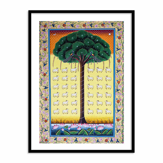 Tree of Life Pichwai Vastu Painting for Wall Decor