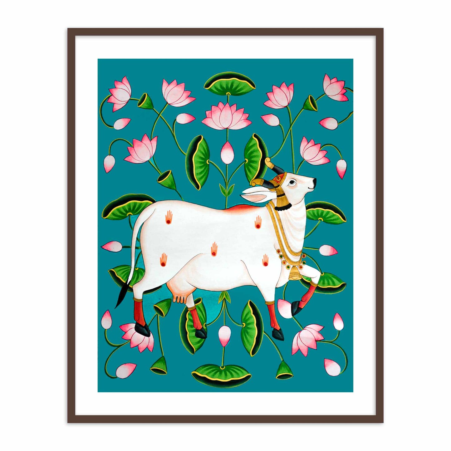 Sacred Pichwai Cow Vastu Painting for Home Wall Art