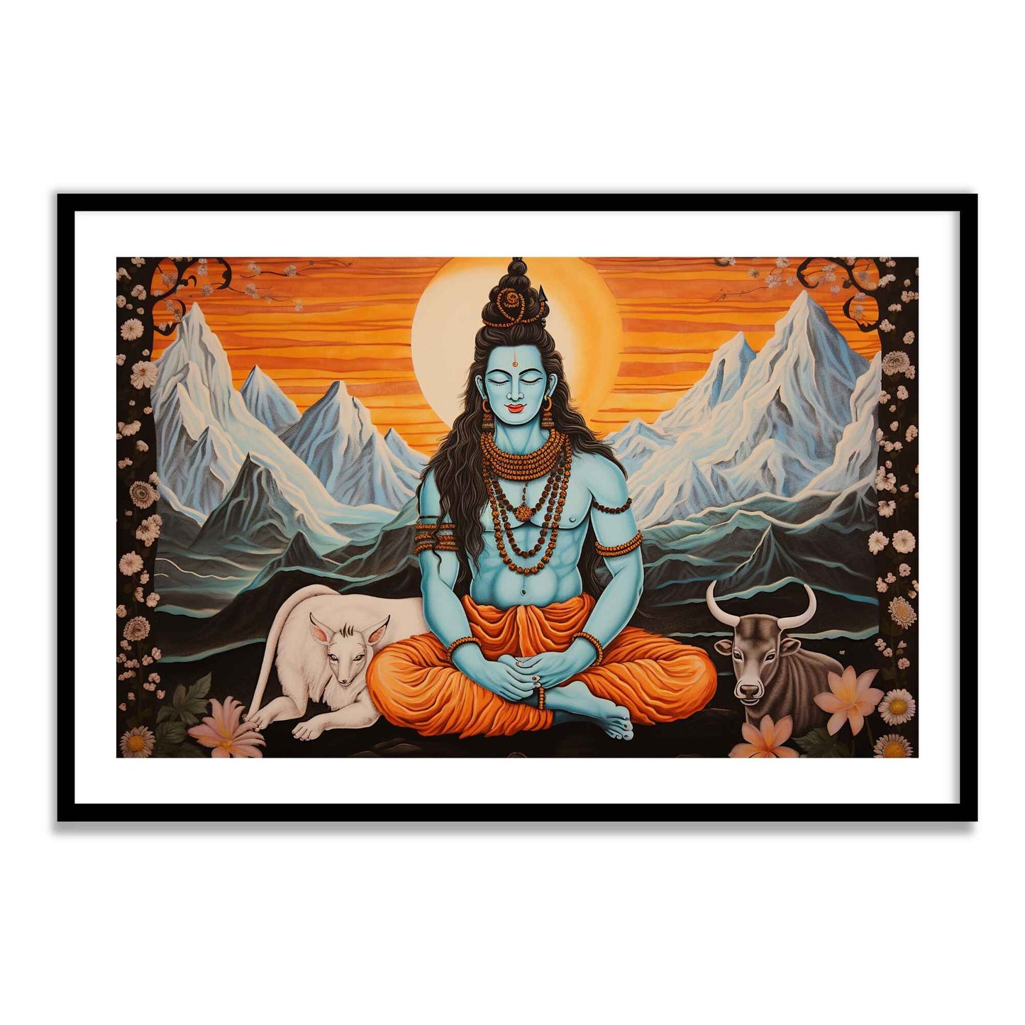 Lord Shivji Spiritual Vastu Painting for Home Wall Decor