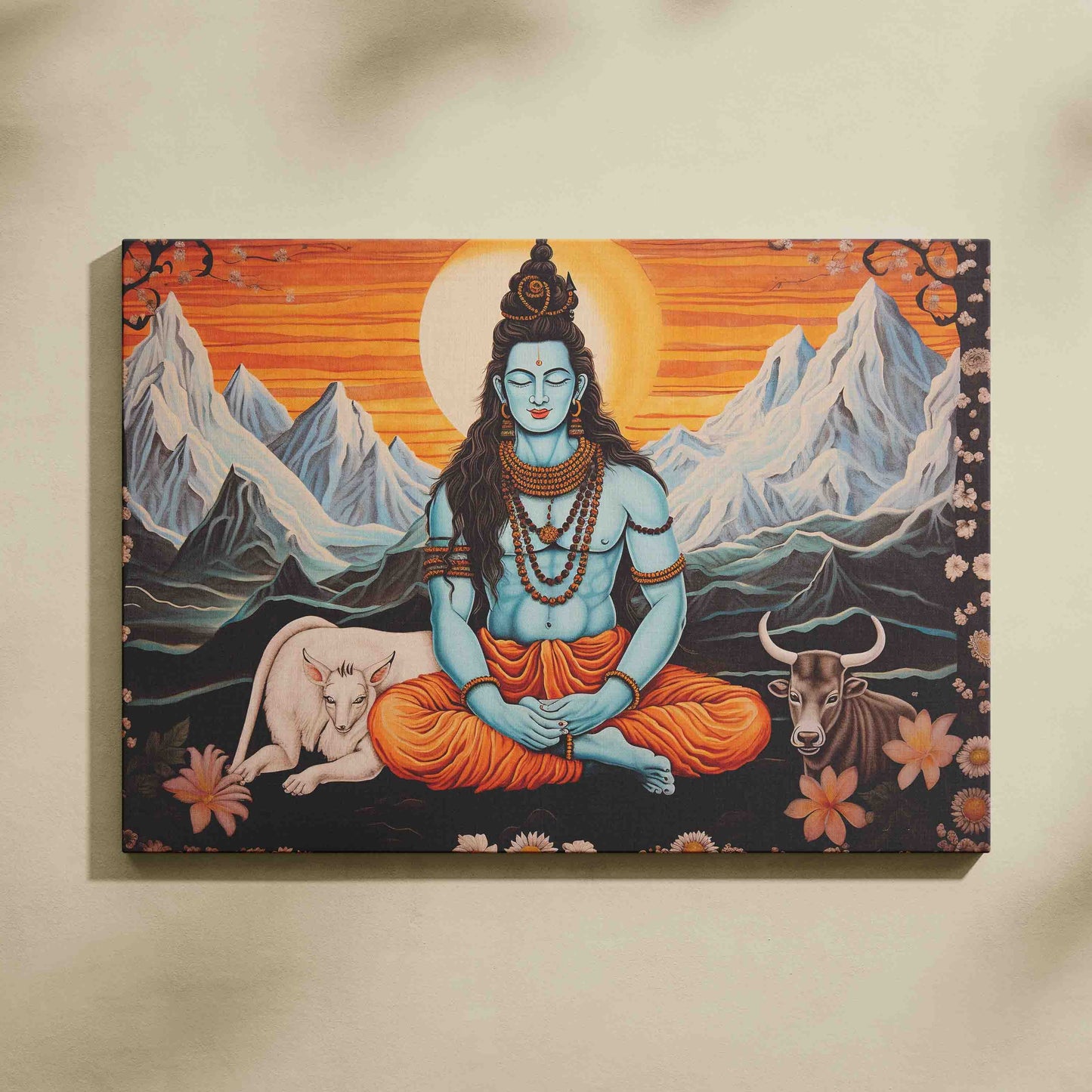 Lord Shivji Spiritual Vastu Painting for Home Wall Decor