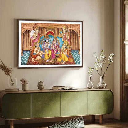 Shri Ram Abhishek Painting for Beautiful Indian Home
