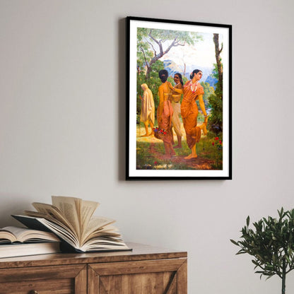 Shakuntala by Raja Ravi Varma Wall Art Print for Home Decor