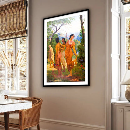 Best Shakuntala by Raja Ravi Varma Wall Art Print for Home Decor