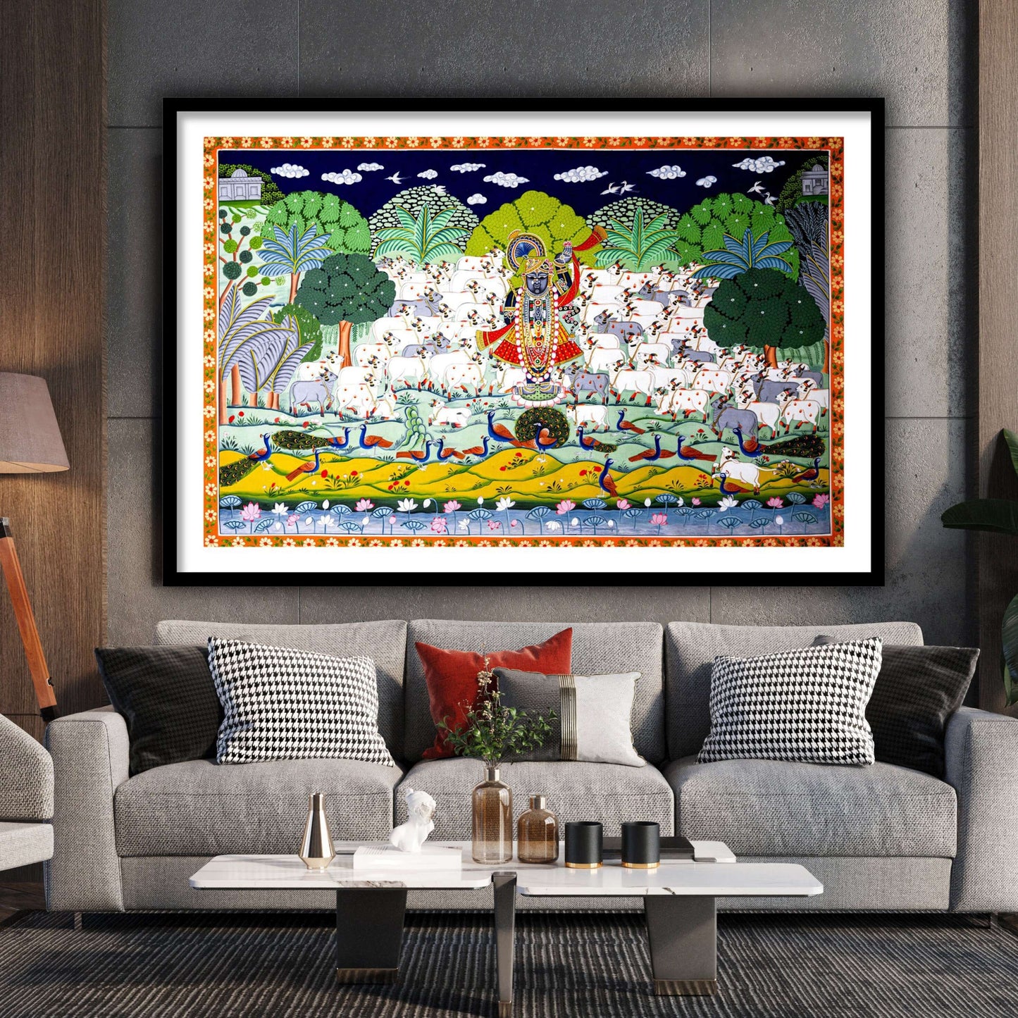 Beautiful Gopashtami Painting buy online for wall decor